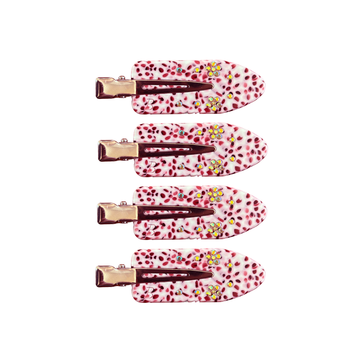 Maddie Creaseless Clips in Rhubarb Custard