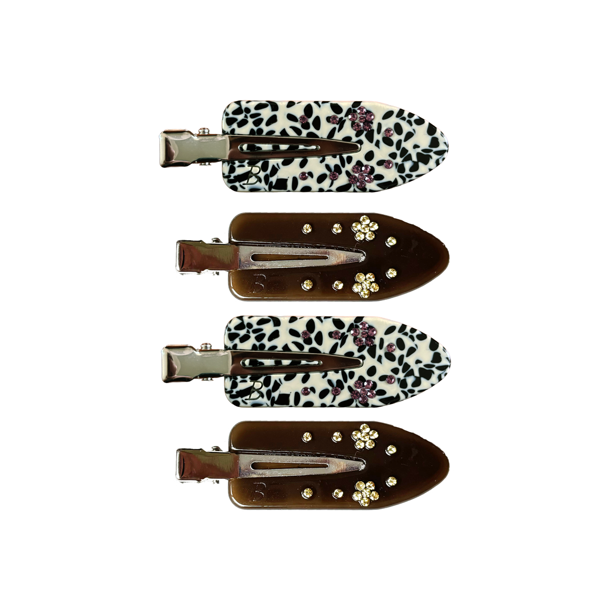 Maddie Creaseless Clips in Vanilla Bean & Dark Roast