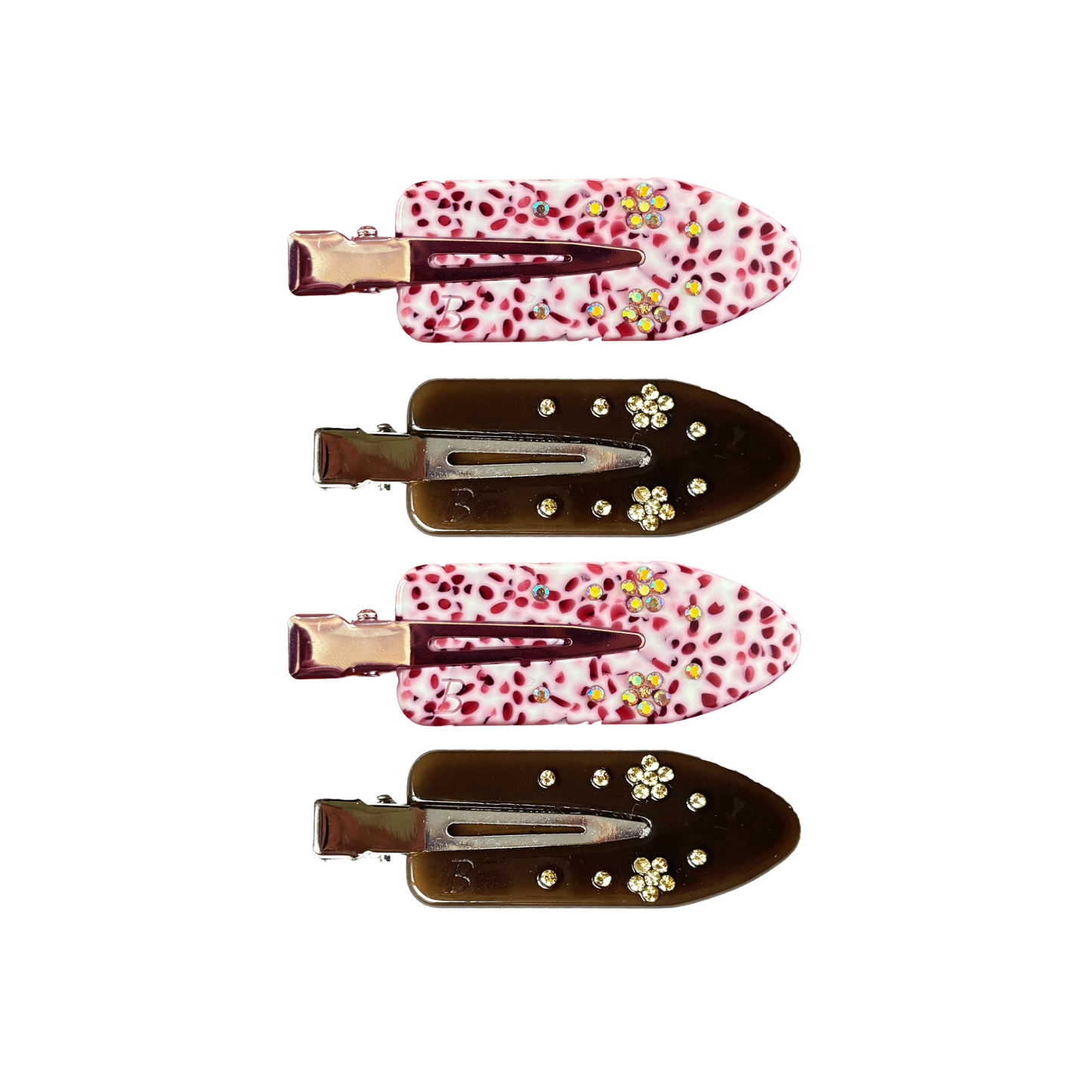 Maddie Creaseless Clips in Rhubarb Custard & Dark Roast