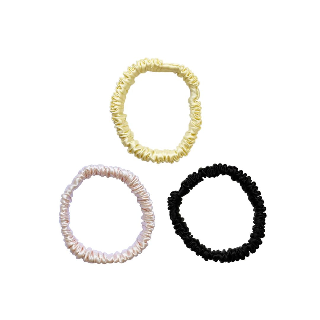 Mia Silk Scrunchies - Sweet Treat (Pack of 3)
