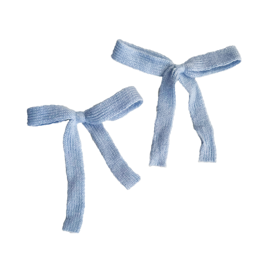 Gala Knitted Bows in Cinderella Slipper