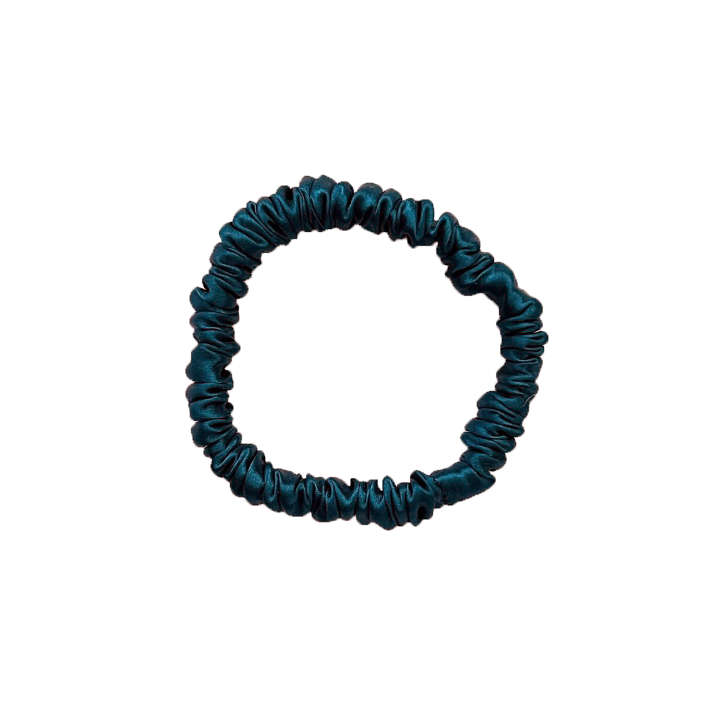 Mia Silk Scrunchie in Ocean Breeze