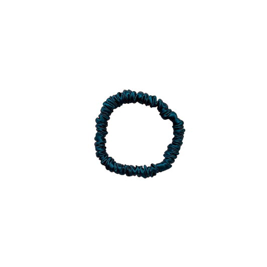 Mia Silk Scrunchie in Ocean Breeze