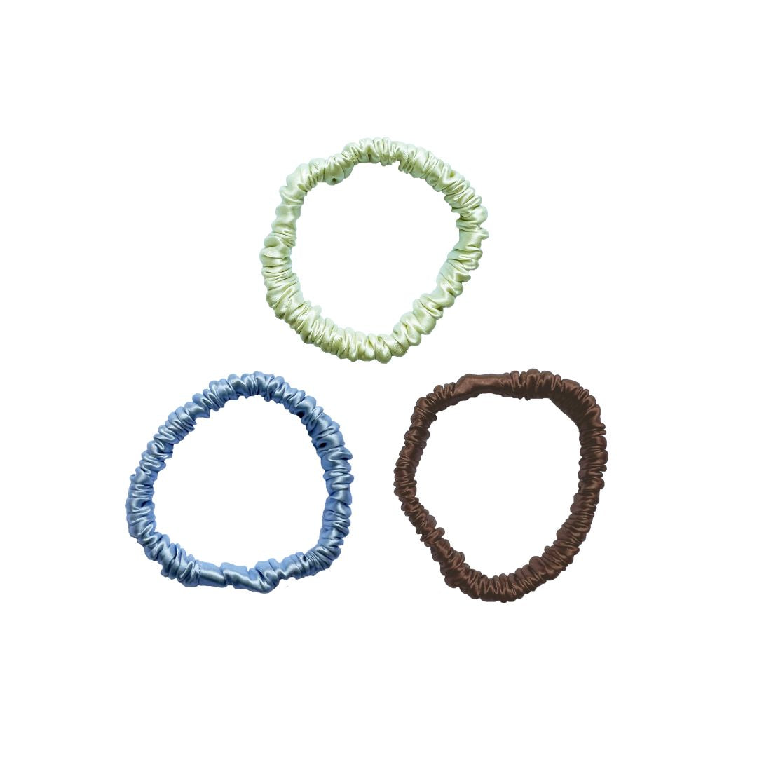 Mia Silk Scrunchies - Sweet Escape (Pack of 3)