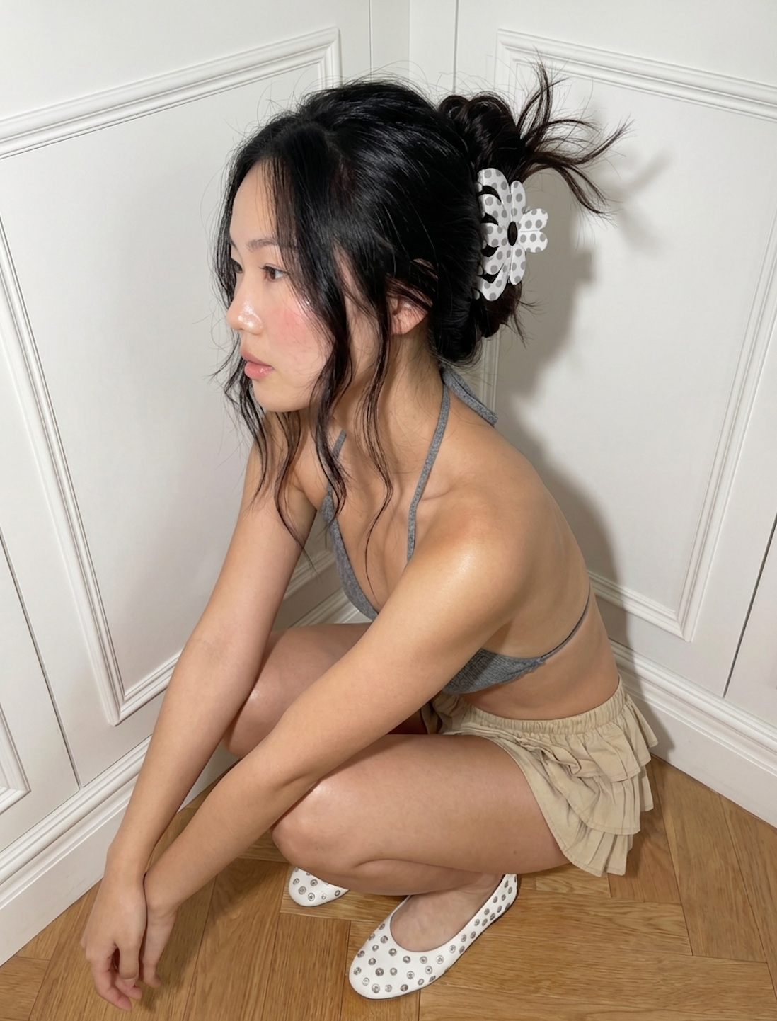 Rebekah Claw Clip in Chia Pudding