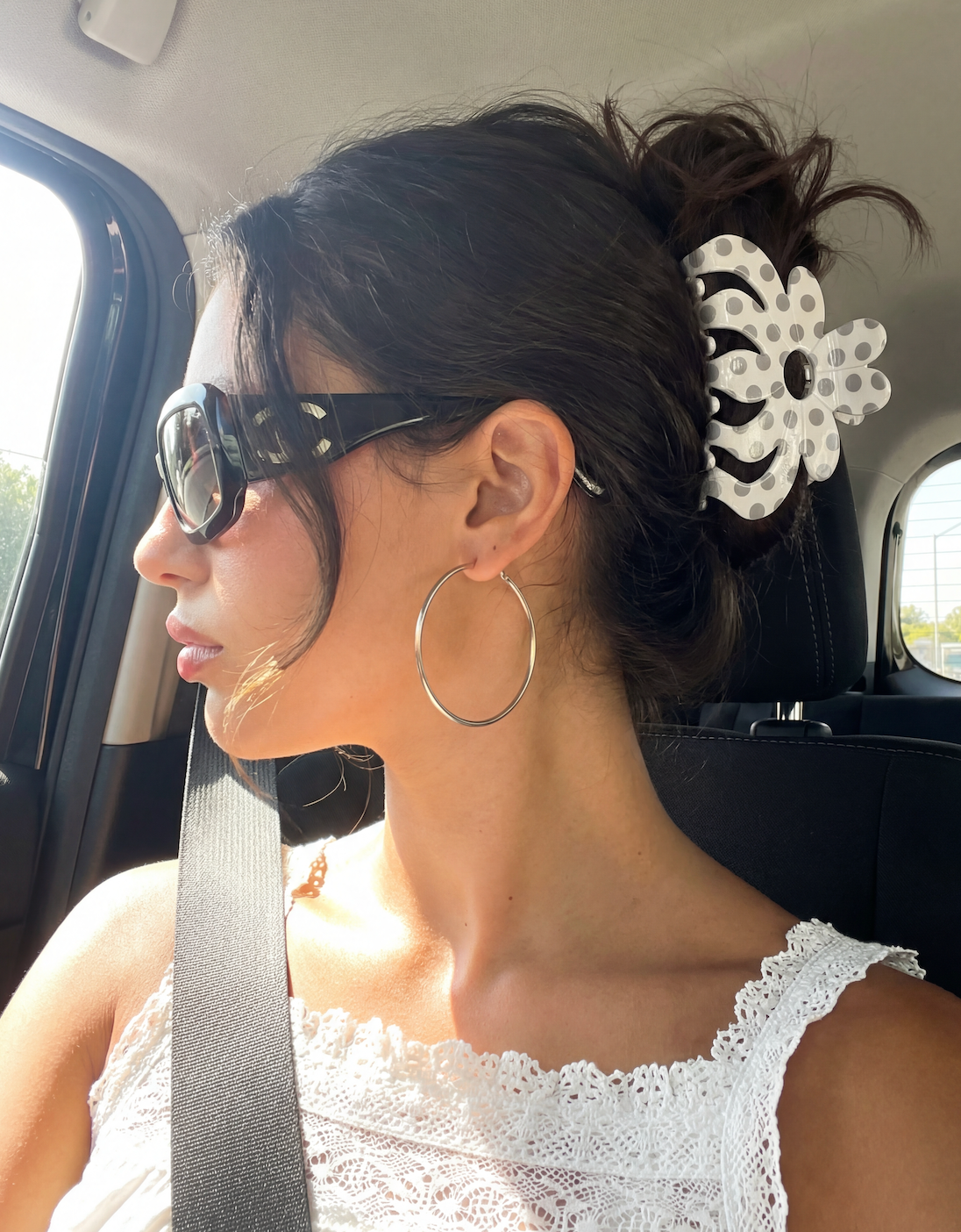 Rebekah Claw Clip in Chia Pudding