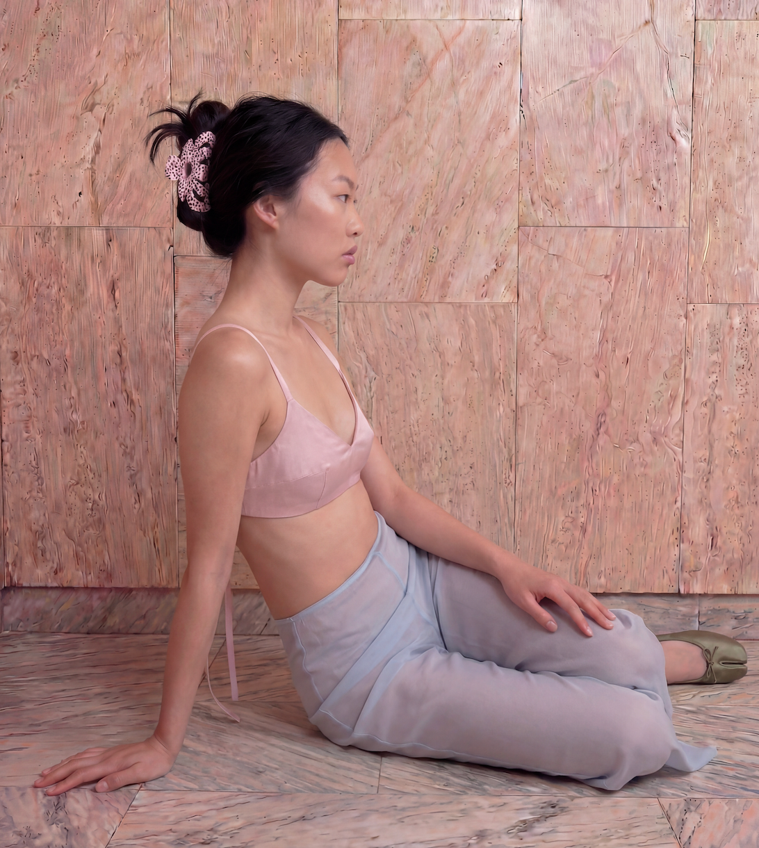 Rebekah Claw Clip in Rhubarb Custard