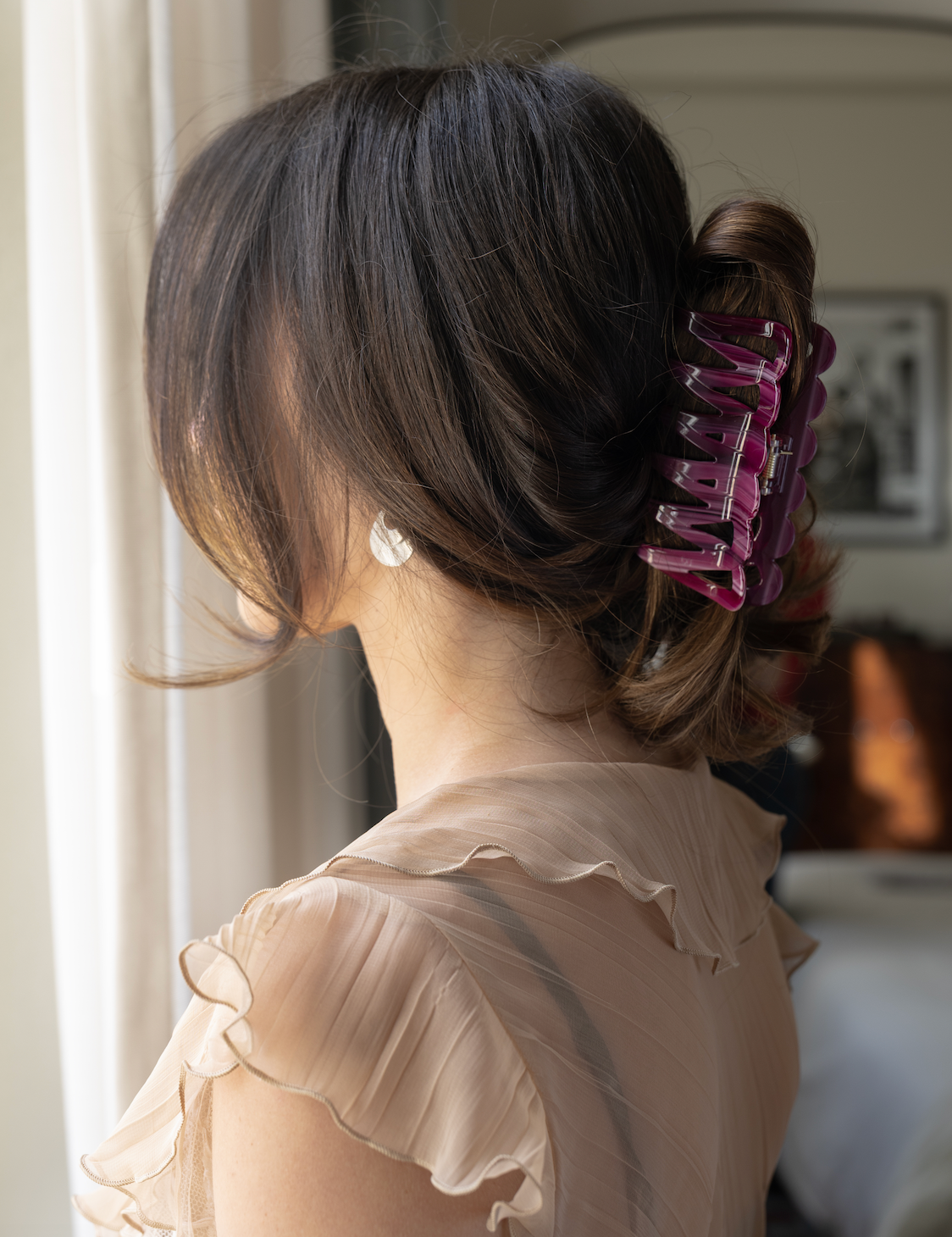 Weina Claw Clip in Plum Jam