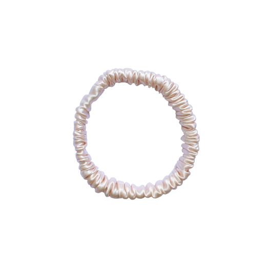 Mia Silk Scrunchie in Candyfloss