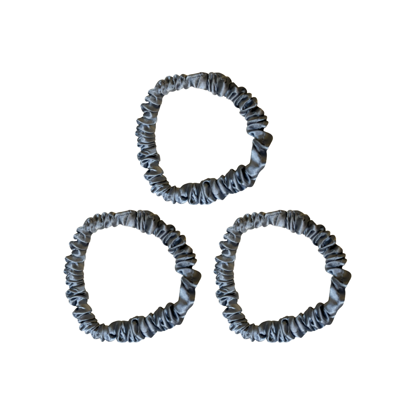 Mia Skinny Silk Scrunchie (pack of 3)