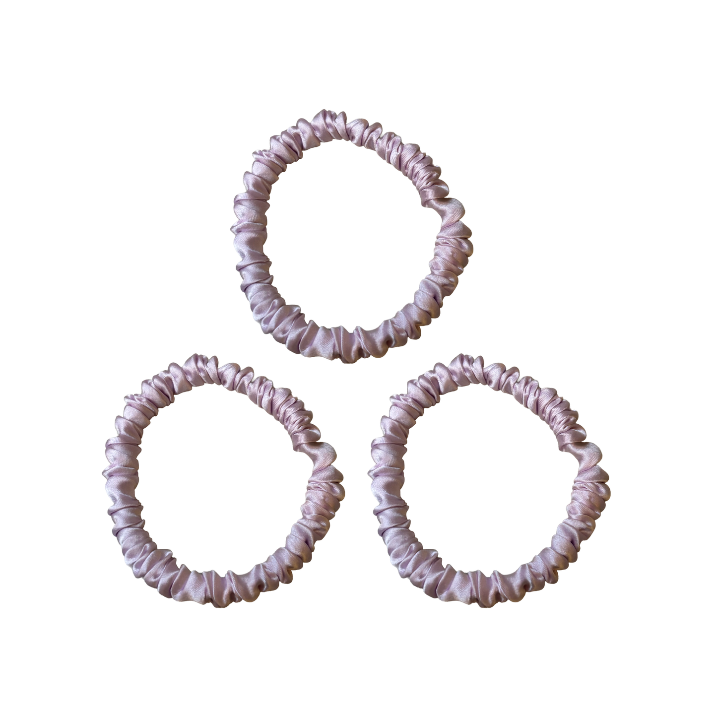 Mia Skinny Silk Scrunchie (pack of 3)