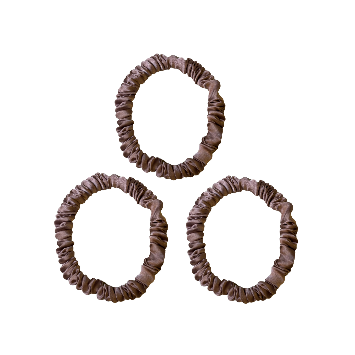 Mia Skinny Silk Scrunchie (pack of 3)