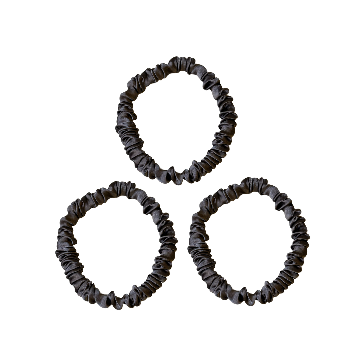 Mia Skinny Silk Scrunchie (pack of 3)