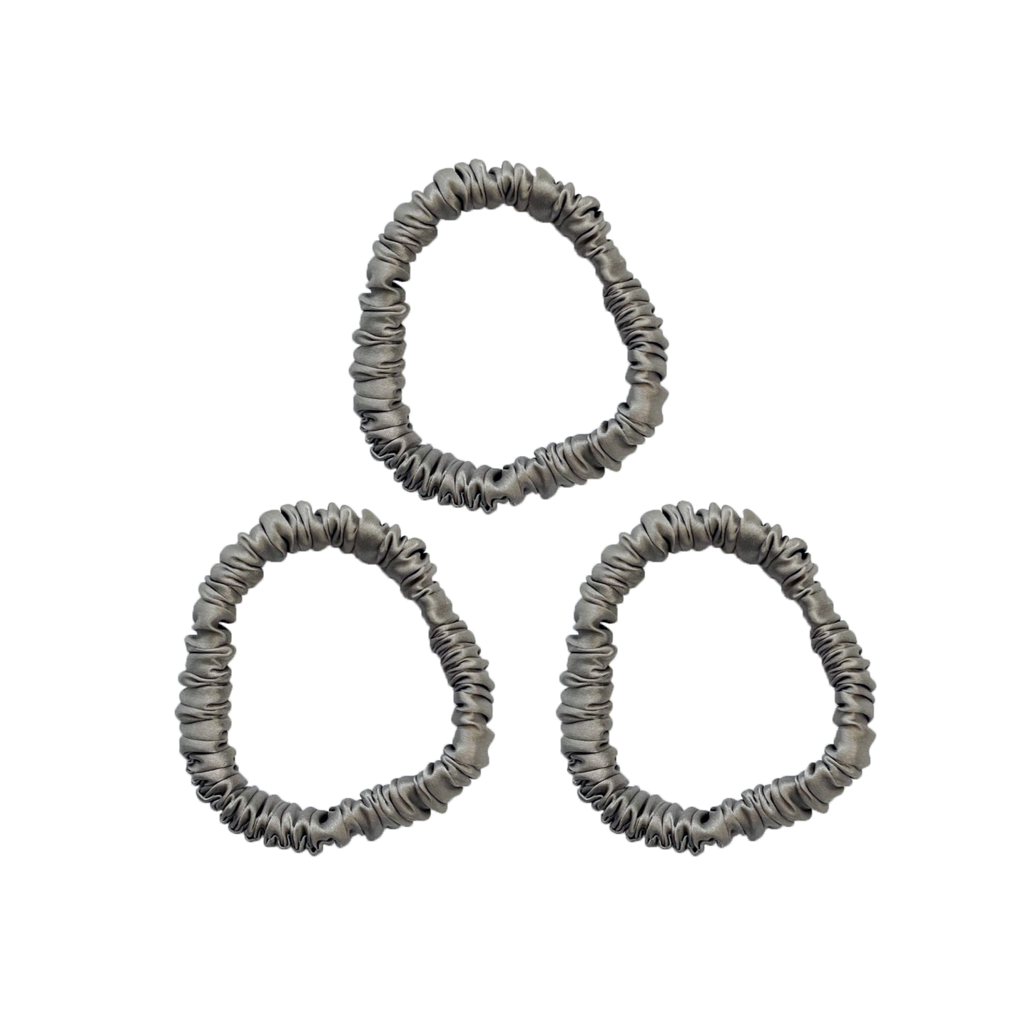 Mia Skinny Silk Scrunchie (pack of 3)