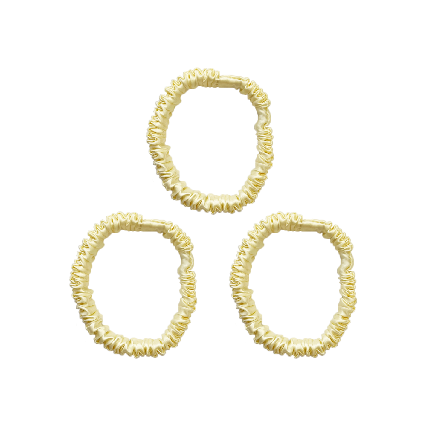 Mia Skinny Silk Scrunchie (pack of 3)