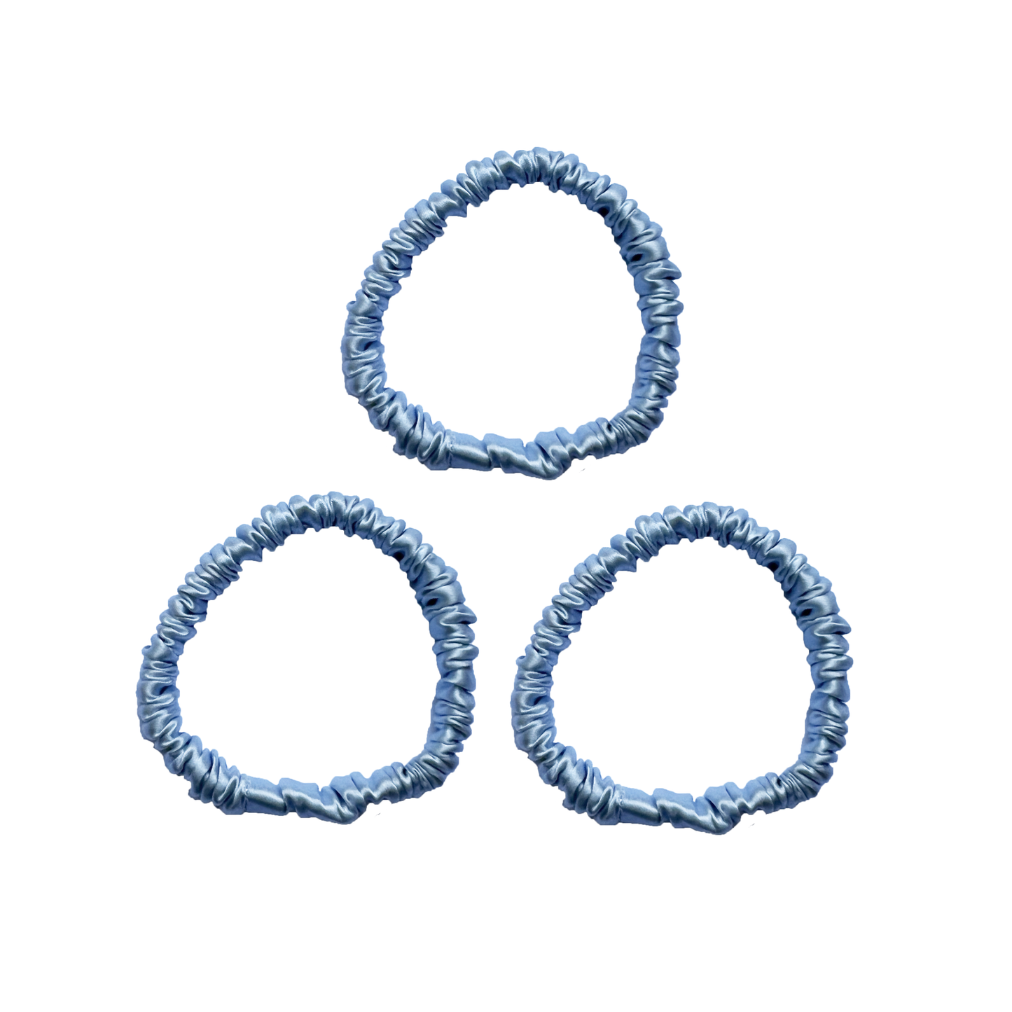 Mia Skinny Silk Scrunchie (pack of 3)