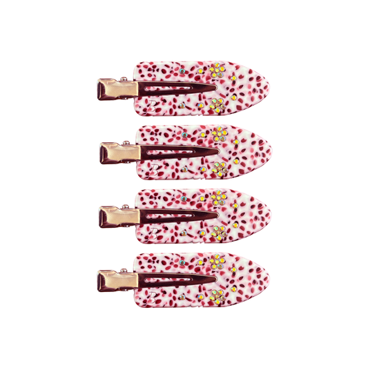 Maddie Creaseless Clips in Rhubarb Custard