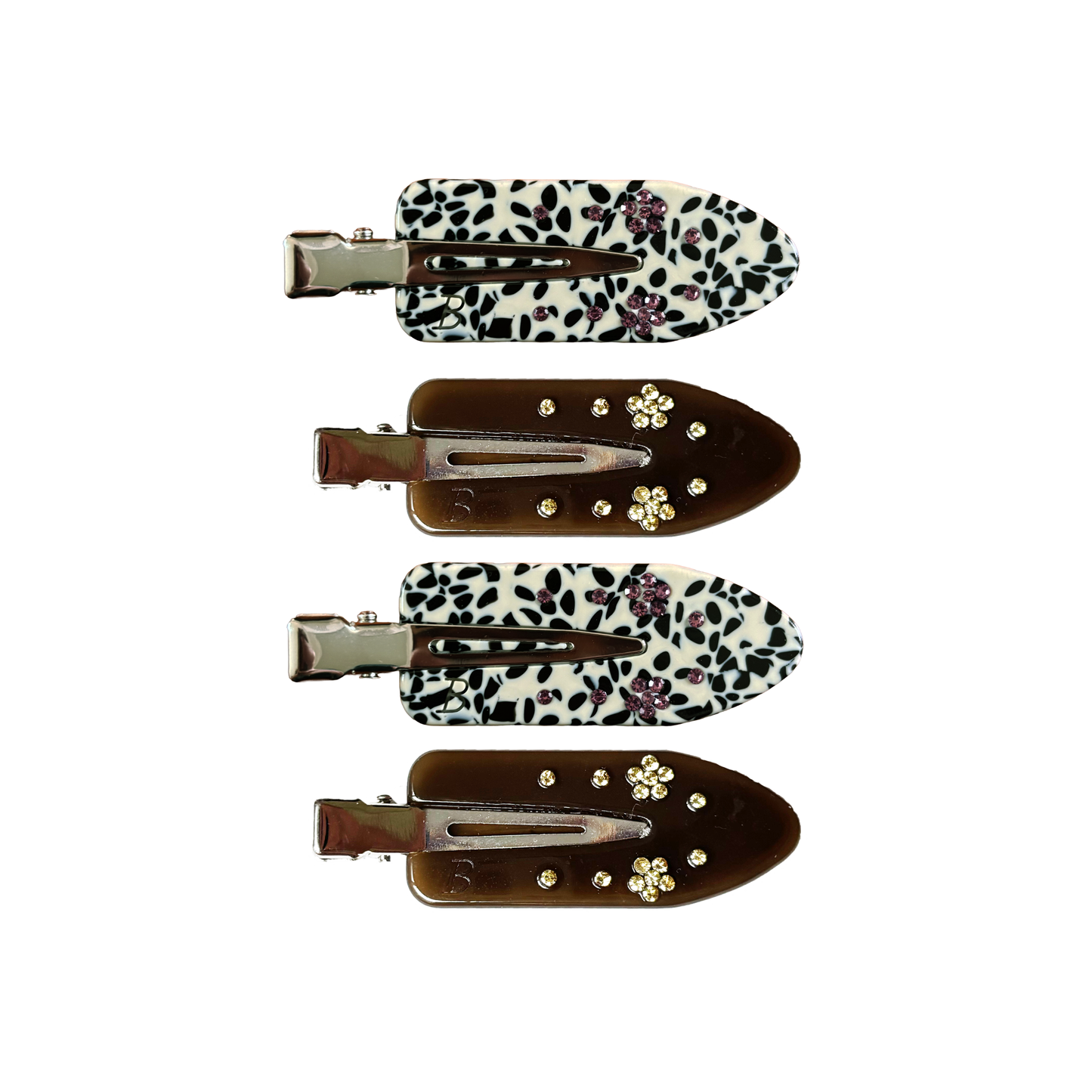 Maddie Creaseless Clips in Vanilla Bean & Dark Roast