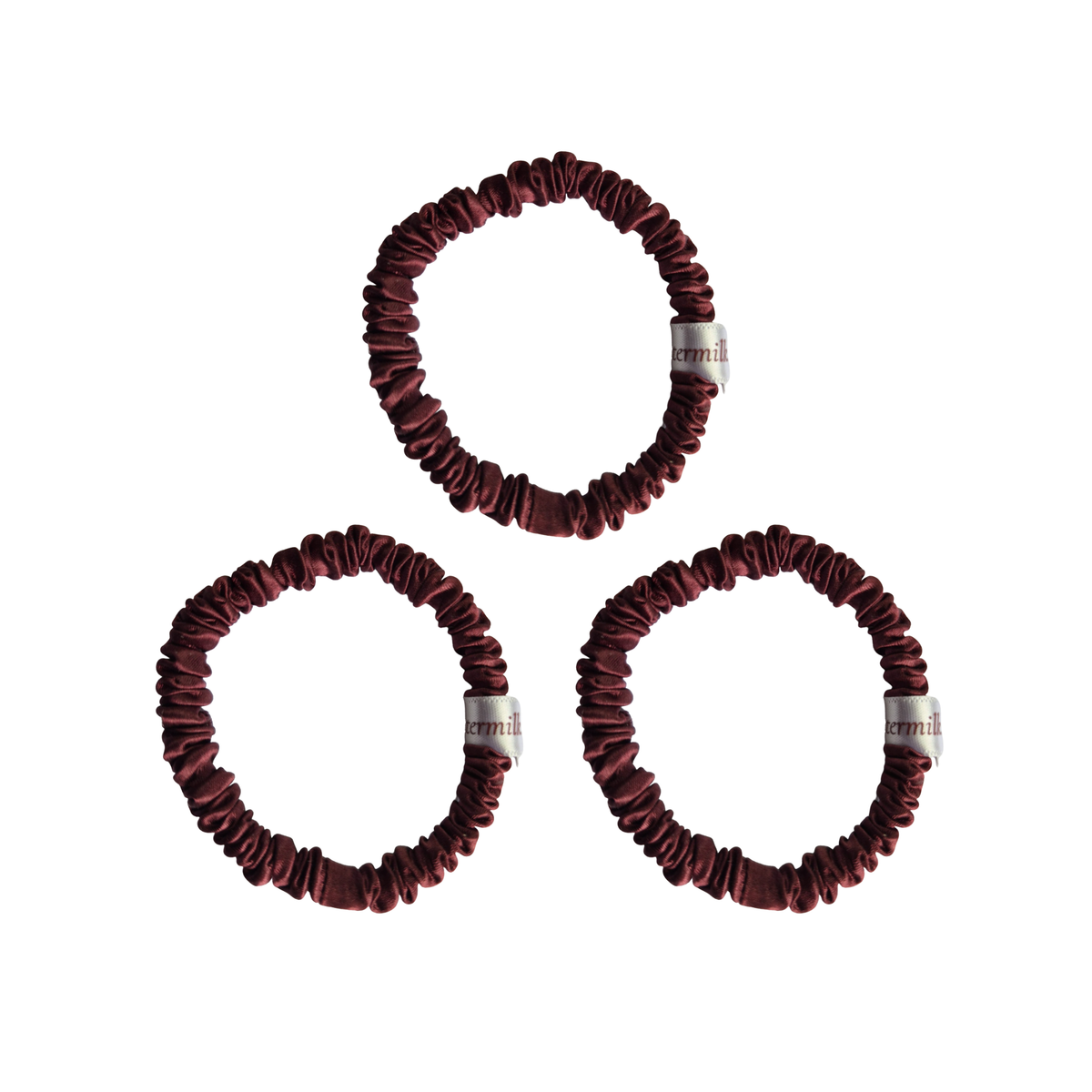 Mia Skinny Silk Hair Tie (pack of 3)