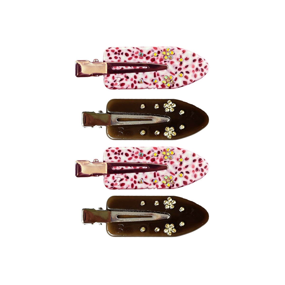 Maddie Creaseless Clips in Rhubarb Custard & Dark Roast