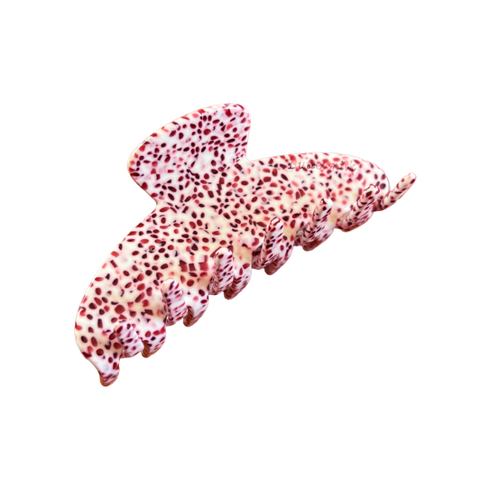 Elle Claw Clip in Rhubarb Custard