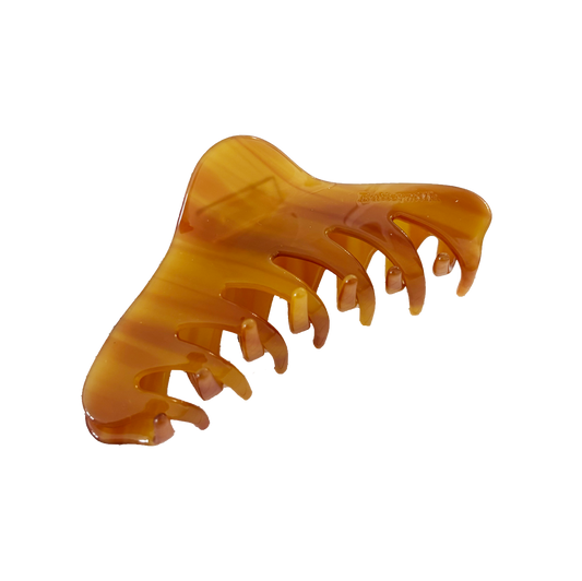 Georgia Claw Clip in Burnt Marmalade