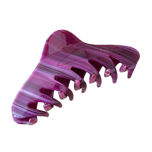 Georgia Claw Clip in Plum Jam