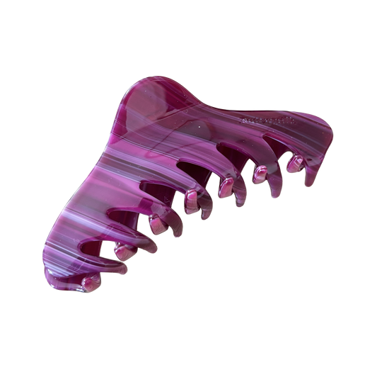 Georgia Claw Clip in Plum Jam