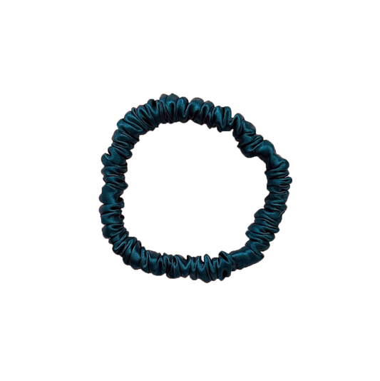 Mia Silk Scrunchie in Ocean Breeze