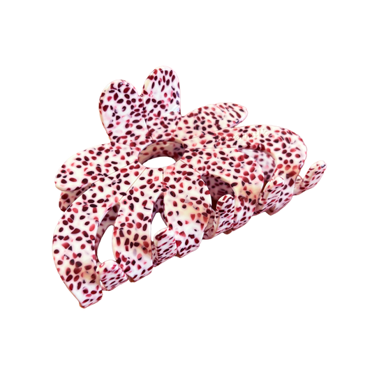 Rebekah Claw Clip in Rhubarb Custard