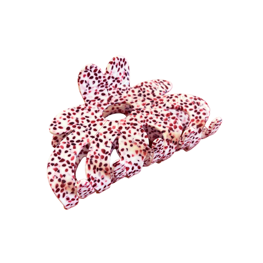 Rebekah Claw Clip in Rhubarb Custard