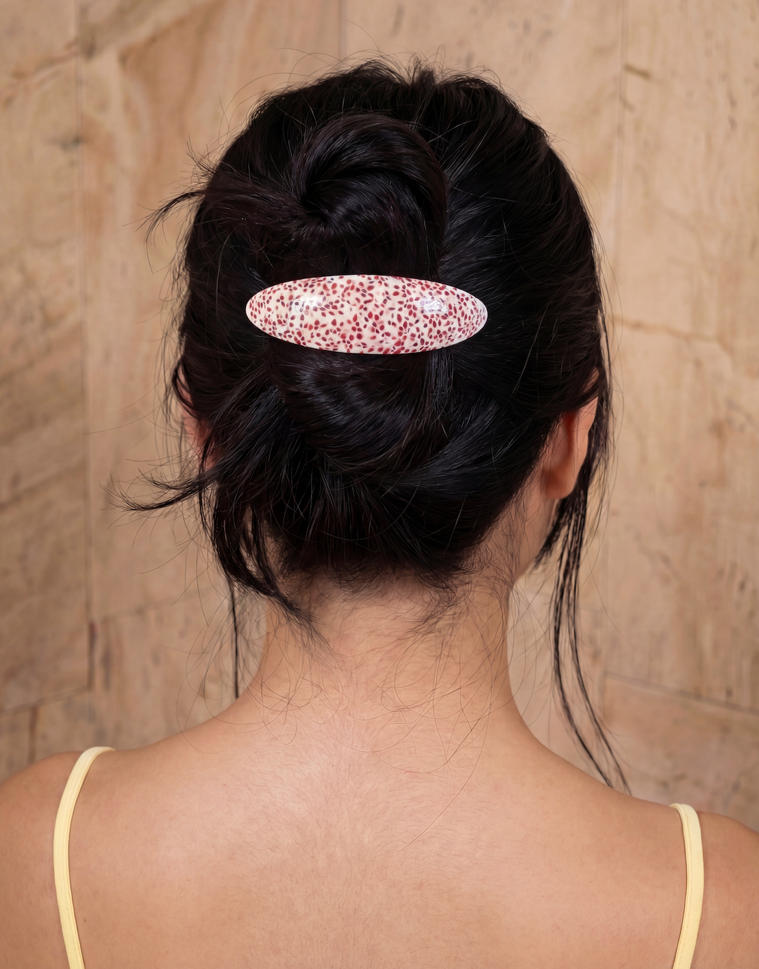 Yim Mei Barrette in Rhubarb Custard