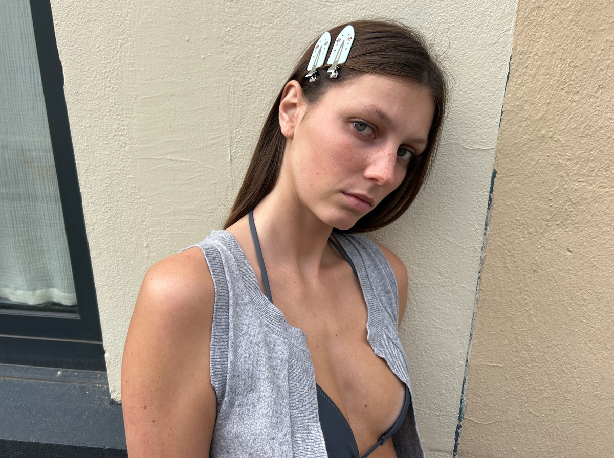 Maddie Creaseless Clips in Honeydew