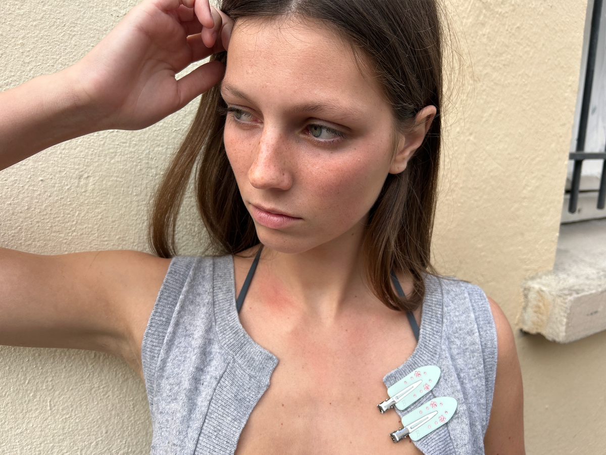 Maddie Creaseless Clips in Honeydew