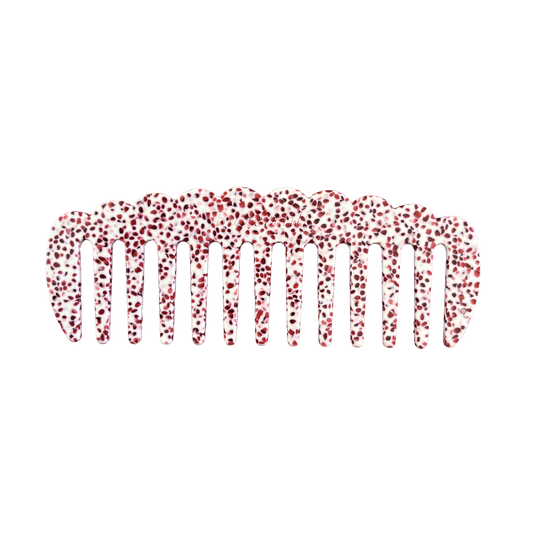 Tori Comb in Rhubarb Custard