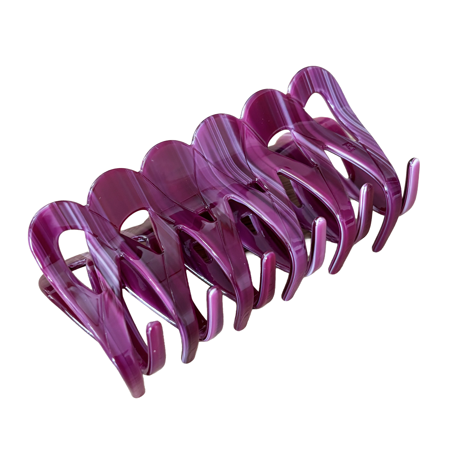 Weina Claw Clip in Plum Jam
