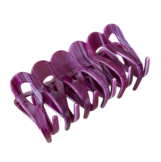 Weina Claw Clip in Plum Jam