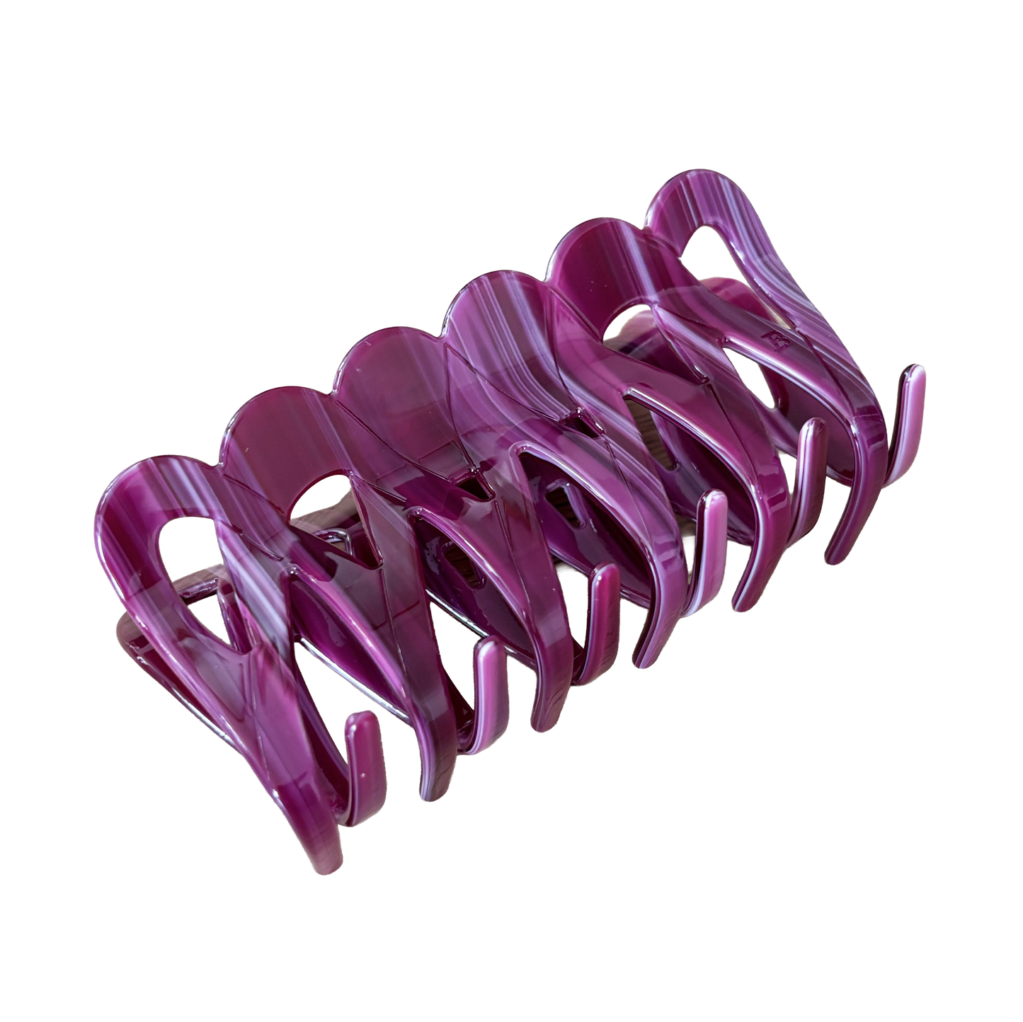 Weina Claw Clip in Plum Jam