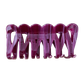 Weina Claw Clip in Plum Jam