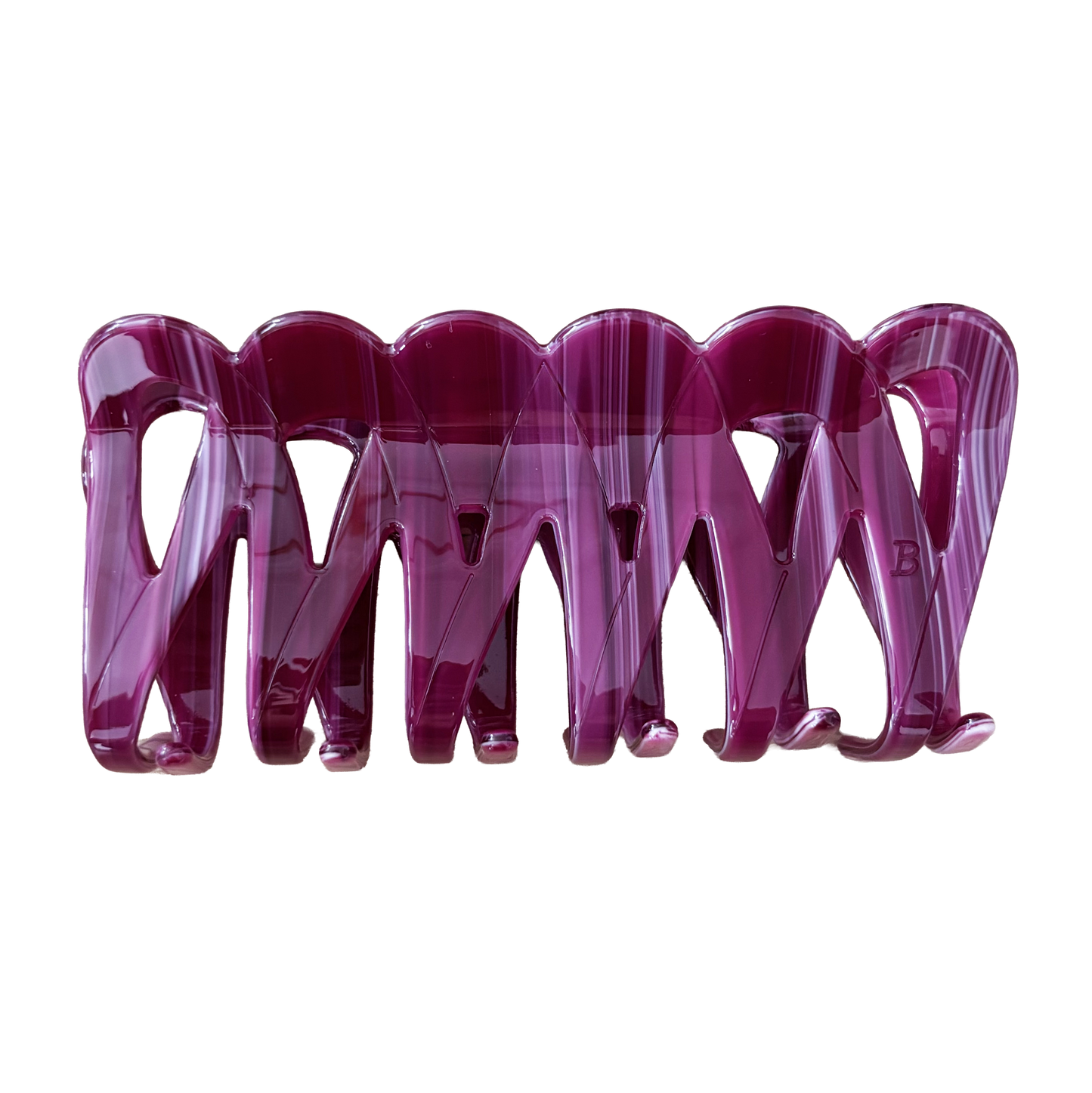 Weina Claw Clip in Plum Jam