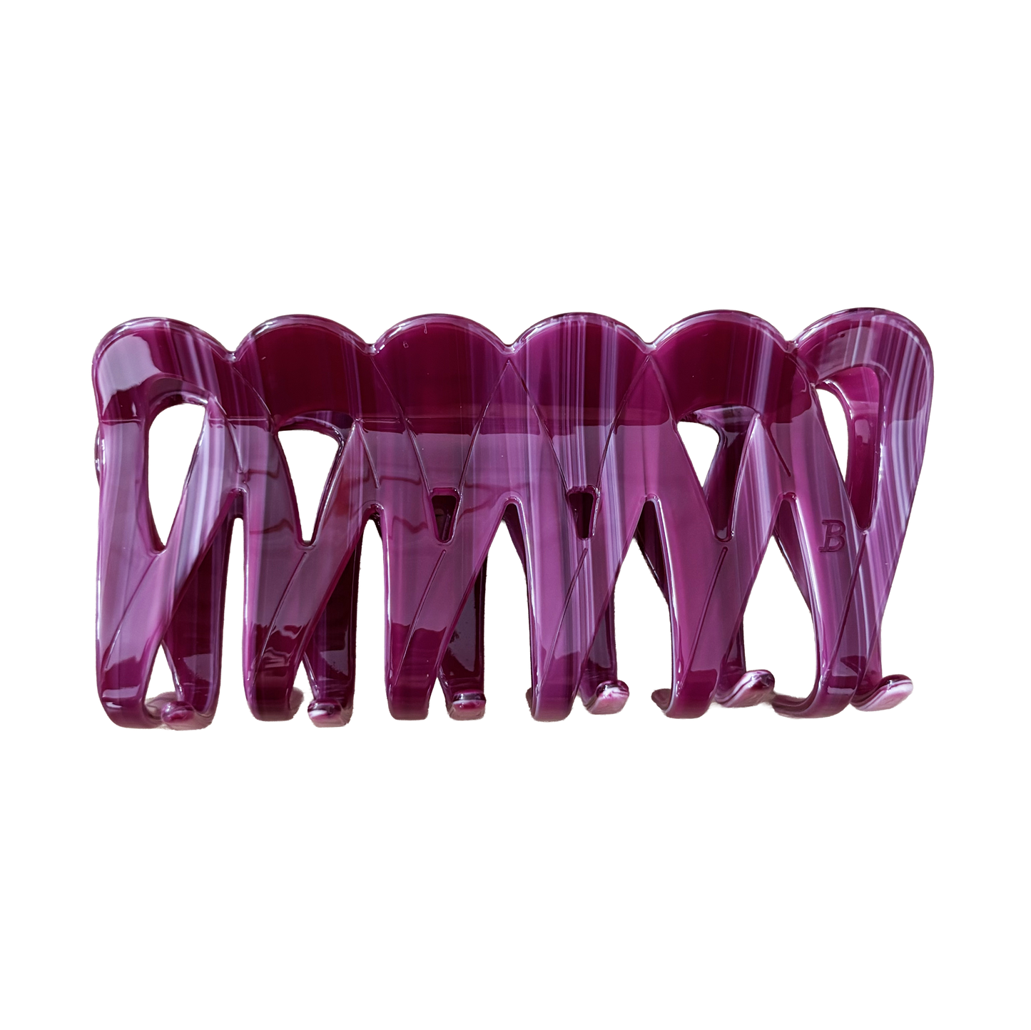Weina Claw Clip in Plum Jam