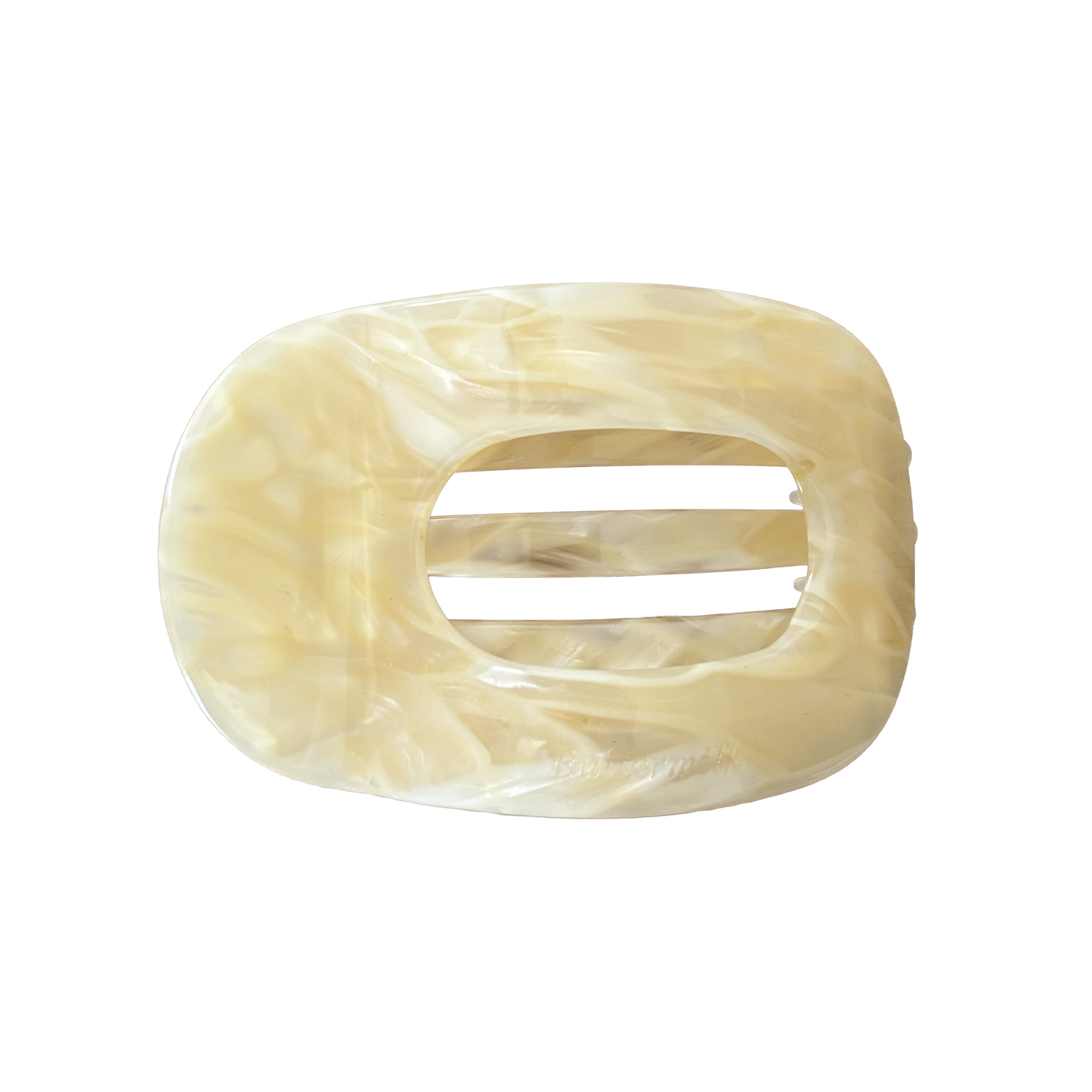 Courtney Flat Clip in Milk Bottle