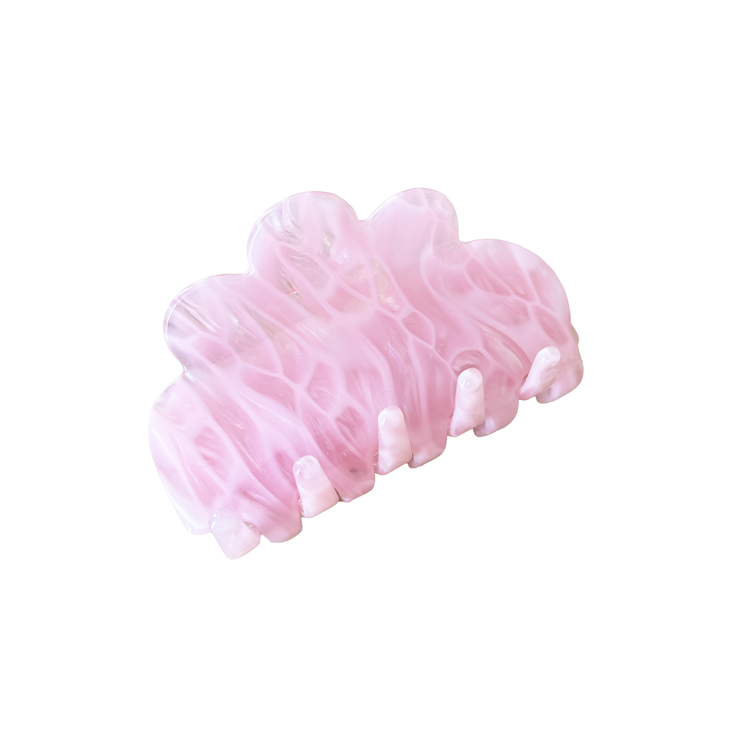 Jackie Claw Clip in Pink Marshmallow