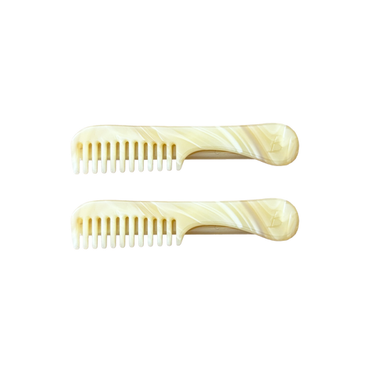 Kunsel Barrettes in Buttercream
