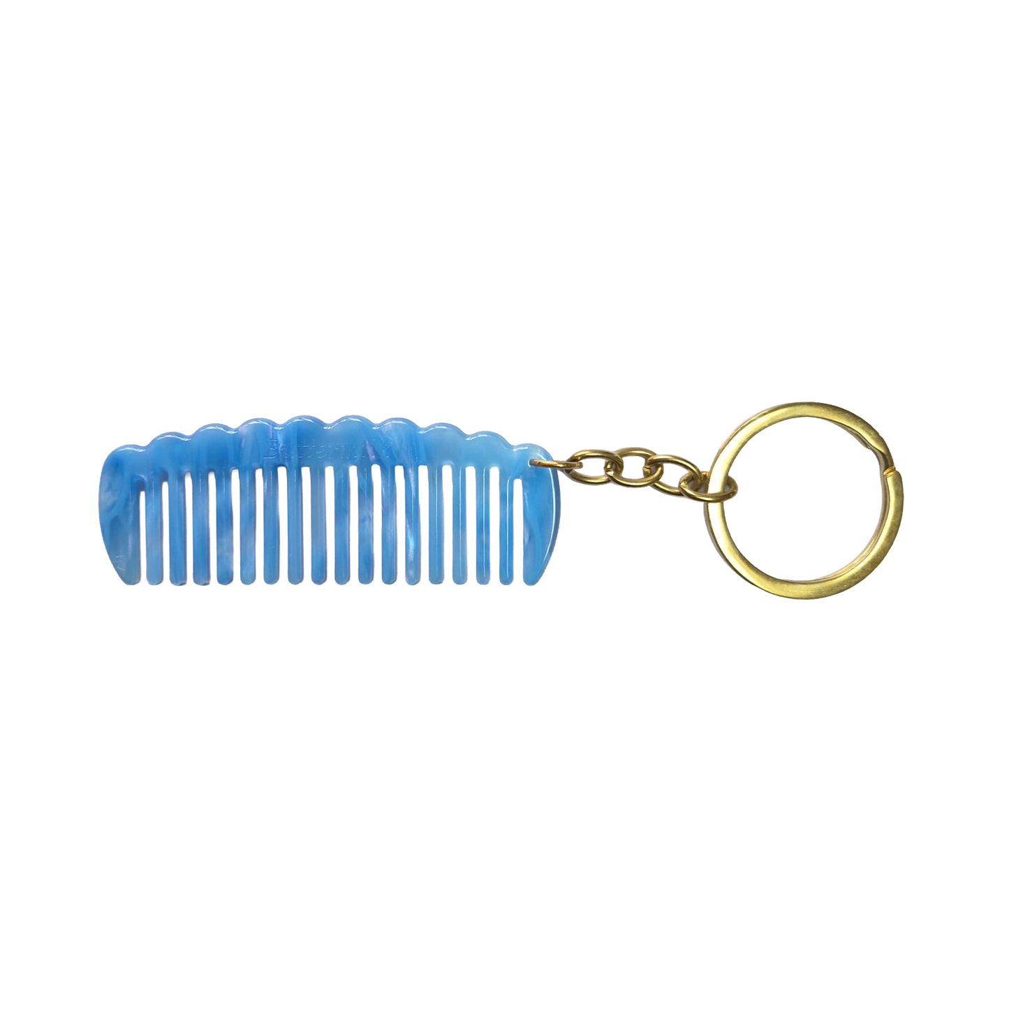 Seanie Comb Keyring in Blue Raspberry