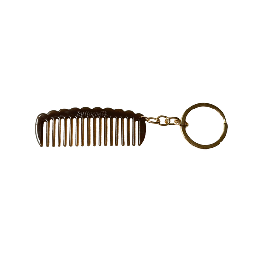 Seanie Comb Keyring in Dark Roast