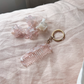 Seanie Comb Keyring in Strawberry Clouds